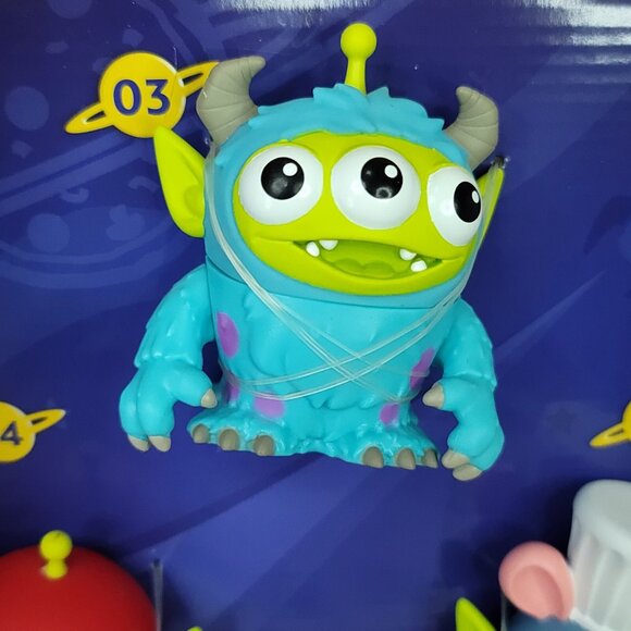 Disney Pixar Alien Remix Miguel, Sulley & Remy 3-Pack Toys Figures in Pizza Box - Picture 2 of 5